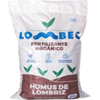 LOMBEC Humus de Lombriz- Saco 15Kg (25L). Fertilizante orgánico- vermicompost 100% Natural. ABONO ecológico Apto para…